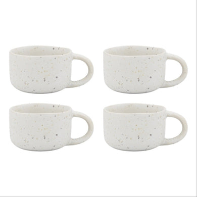 Ecology Domus Set Of 4 Espresso Cup - Ecru - ZOES Kitchen