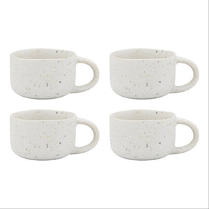 Ecology Domus Set Of 4 Espresso Cup - Ecru - ZOES Kitchen