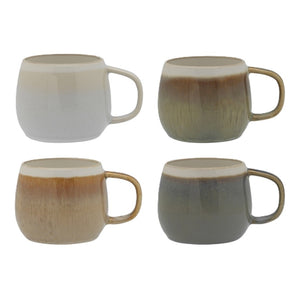 Ecology Bulb Stripe Set of 4 Mugs - 360ml