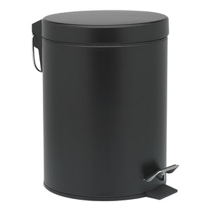 Porto Utility Soft Closing Pedal Bin 5L - Black (S)