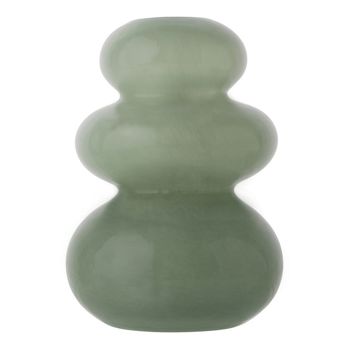 Ecology Pebble Vase 21cm - Opal Leaf