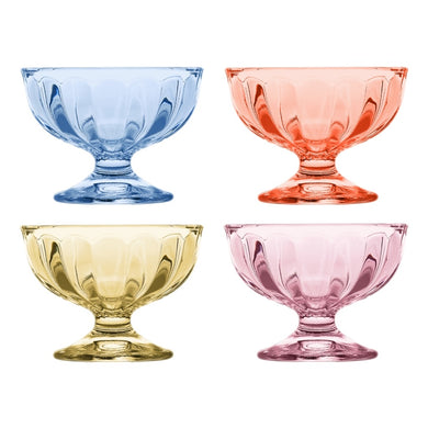 Porto Dessert Coloured Ice Cream Cups 130ml - Set of 4