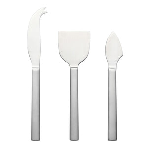 Ecology Forge Cheese Knives Brushed Silver - Set of 3