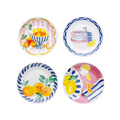 Porto Positano Side Plates Mixed - Set of 4 