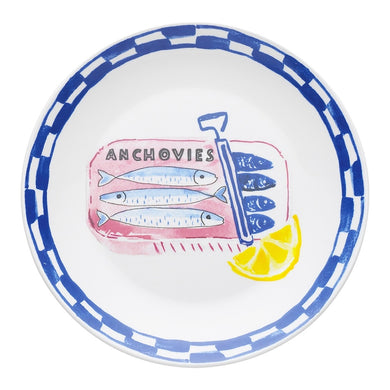 Porto Positano Side Plate 20cm - Anchovies