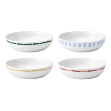 Load image into Gallery viewer, Porto Valentina Set of 4 Dinner Bowls 21.5cm - Penne, Tomato, Olive Oil, Pesto