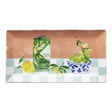 Load image into Gallery viewer, Porto Valentina Rectangle Serving Platter 29.5x15.5cm - Olive Oil