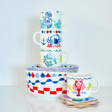 Load image into Gallery viewer, Porto Nautilus Mugs 250ml - Set of 4