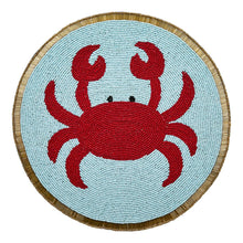 Load image into Gallery viewer, Porto Nautilus Beaded Placemat Crab