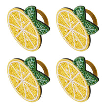 Load image into Gallery viewer, Porto Limone Beaded Napkin Rings - Set of 4