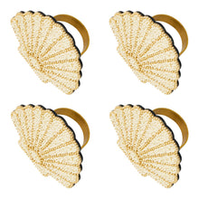 Load image into Gallery viewer, Porto Nautilus Beaded Napkin Rings - Set of 4