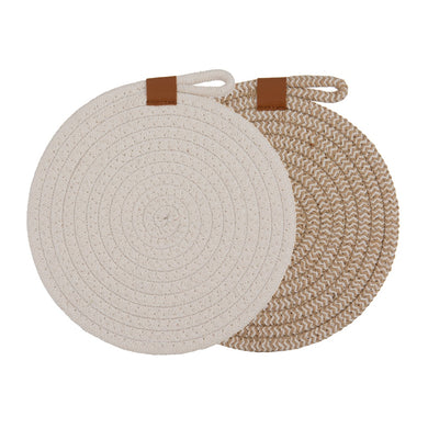 Ladelle Nash White Trivet - Set of 2