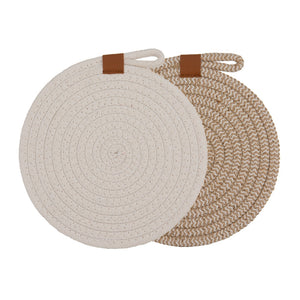 Ladelle Nash White Trivet - Set of 2
