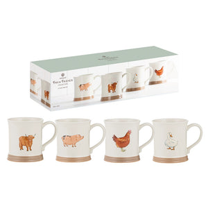 Ashdene Farm Friends Assorted Mugs - 4 Pack