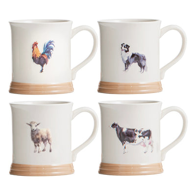 Ashdene Farm Friends 2 Assorted Mugs - 4 Piece