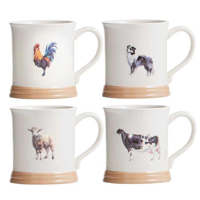 Ashdene Farm Friends 2 Assorted Mugs - 4 Piece