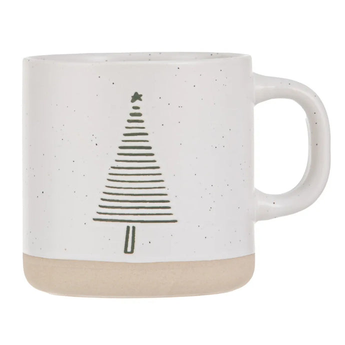 Ashdene Christmas Evergreen Striped Tree Mug