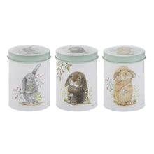 Load image into Gallery viewer, Ashdene Tinware Canister - Bunny Tales