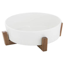 Load image into Gallery viewer, Ladelle Alto Oven To Table Round Rib Bowl with Trivet - 28cm