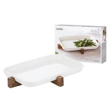 Load image into Gallery viewer, Ladelle Alto Oven To Table Flat Rib Dish with Trivet - 32cm