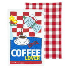 Load image into Gallery viewer, Ladelle Brightside 'Drinks' Kitchen Towel Assorted Designs - 2 Pack