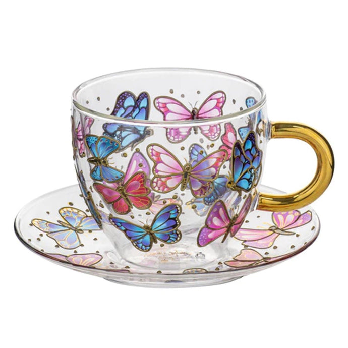 Ashdene Natures Keepers Butterfly Double Wall Tea Cup - ZOES Kitchen