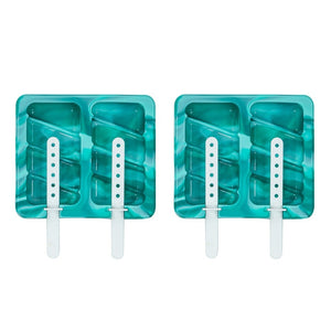 Porto Summer Swirl Ice Cream Mould 2pk Aqua - ZOES Kitchen