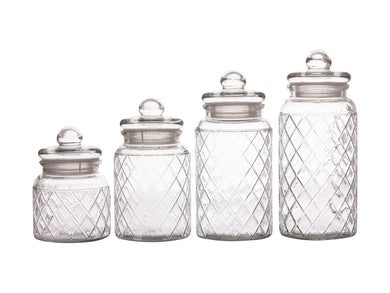 Casa Domani Trellis Storage Jars - Set of 4