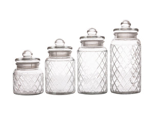 Casa Domani Trellis Storage Jars - Set of 4