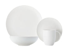 Load image into Gallery viewer, Maxwell &amp; Williams White Basics Diamonds Dinner Set 16pc Gift Boxed - ZOES Kitchen