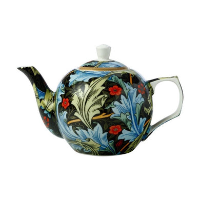 Casa Domani William Morris Teapot 750ML Blue Acanthus Gift Boxed