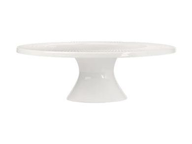 Maxwell & Williams White Basics Diamonds Footed Cake Stand 25cm GB - ZOES Kitchen