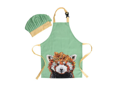 Maxwell & Williams Marini Ferlazzo Wild Planet Kids Apron & Hat Set Red Panda