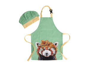 Maxwell & Williams Marini Ferlazzo Wild Planet Kids Apron & Hat Set Red Panda