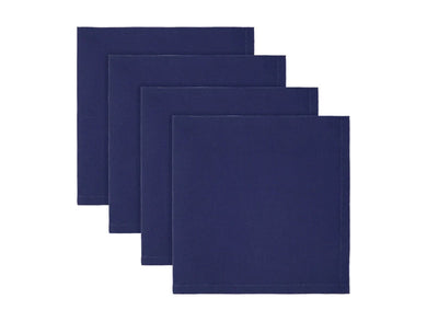 Maxwell & Williams Cotton Classics Cotton Napkin Set of 4 45x45cm Navy - ZOES Kitchen