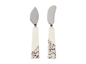 Maxwell & Williams Livvi Terrazzo Marble Cheese & Pate Set Gift Boxed - ZOES Kitchen