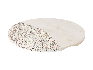 Maxwell & Williams Livvi Terrazzo Marble Round Serving Board 35cm Gift Boxed - ZOES Kitchen