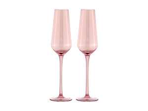 Maxwell & Williams Glamour Flute 230ML Set of 2 Pink Gift Boxed - ZOES Kitchen