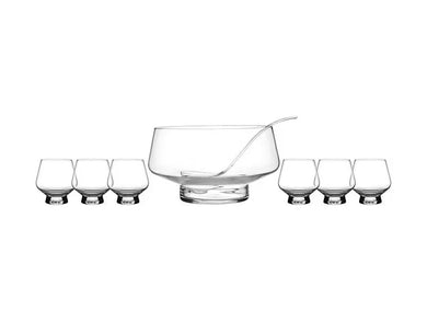 Maxwell & Williams Diamante Footed Punch Bowl 8.5L 7pc Set Gift Boxed - ZOES Kitchen