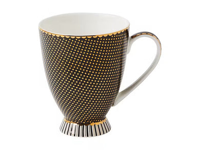Maxwell & Williams Teas & C's Regency Footed Mug 300ML Black Gift Boxed - ZOES Kitchen