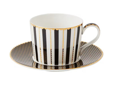 Maxwell & Williams Teas & C's Regency Cup & Saucer 240ML Black Gift Boxed - ZOES Kitchen