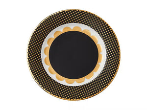 Maxwell & Williams Teas & C's Regency Rim Plate 19.5cm Black Gift Boxed - ZOES Kitchen