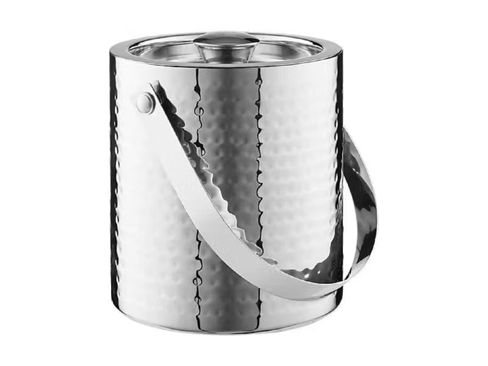 Maxwell & Williams Cocktail & Co Lexington Hammered Ice Bucket 1.5L Silver Gift Boxed - ZOES Kitchen