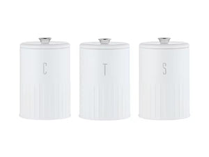 Maxwell & Williams Astor Canister Set of 3 White Gift Boxed - ZOES Kitchen