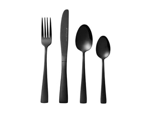 Maxwell & Williams Arden Cutlery Set 16 Piece Shiny Black Gift Boxed