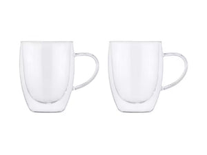 Maxwell & Williams Blend Double Wall Glass Mug 350ML Set of 2 Gift Boxed - ZOES Kitchen