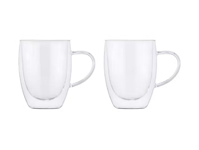 Maxwell & Williams Blend Double Wall Glass Mug 350ML Set of 2 Gift Boxed - ZOES Kitchen