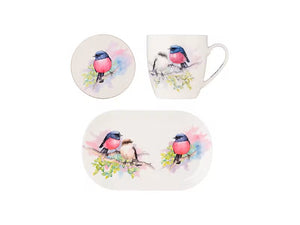 Maxwell & Williams Katherine Castle Bird Life Gift Set Pink Robin Gift Boxed - ZOES Kitchen