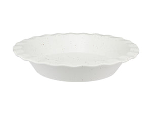 Maxwell & Williams Speckle Fluted Pie Dish 25x4.5cm Cream Gift Boxed