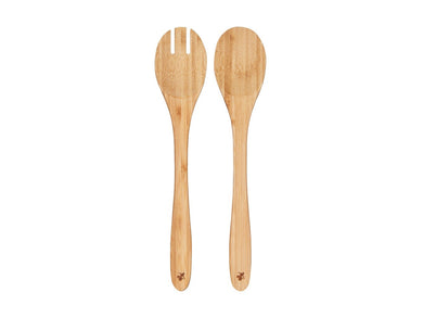 Maxwell & Williams Evergreen Bamboo Salad Server 33cm Set of 2